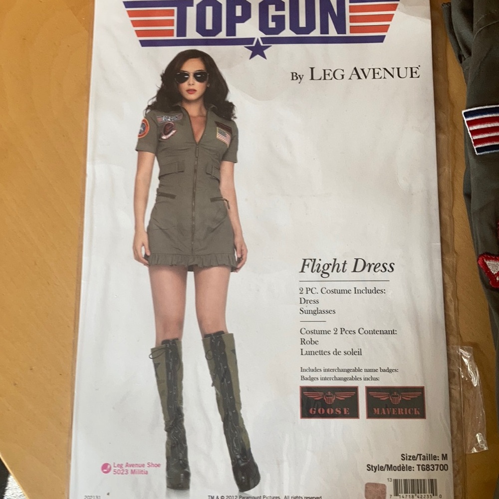 Top Gun Flight dress. halloween costume
